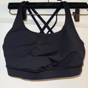 Lululemon Athletica Black Cross-Back Sports Bra